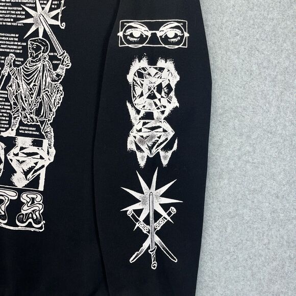 Things By Garrett Crewneck Sweatshirt Men’s Large Black Pullover - Picture 3 of 12